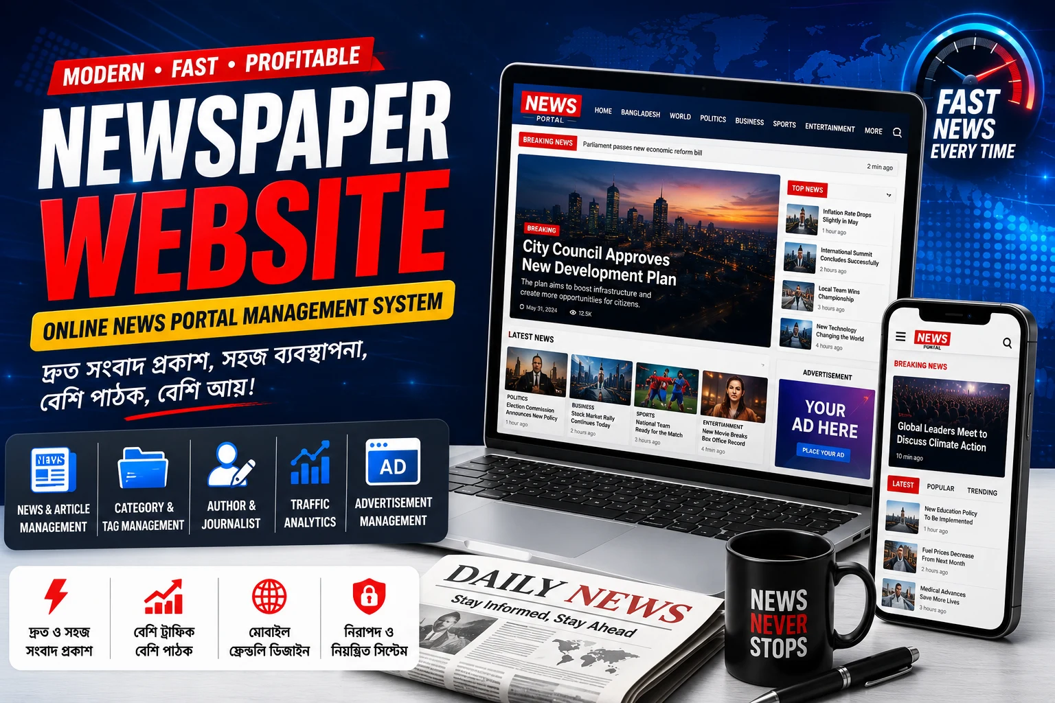 Online Newspaper Website